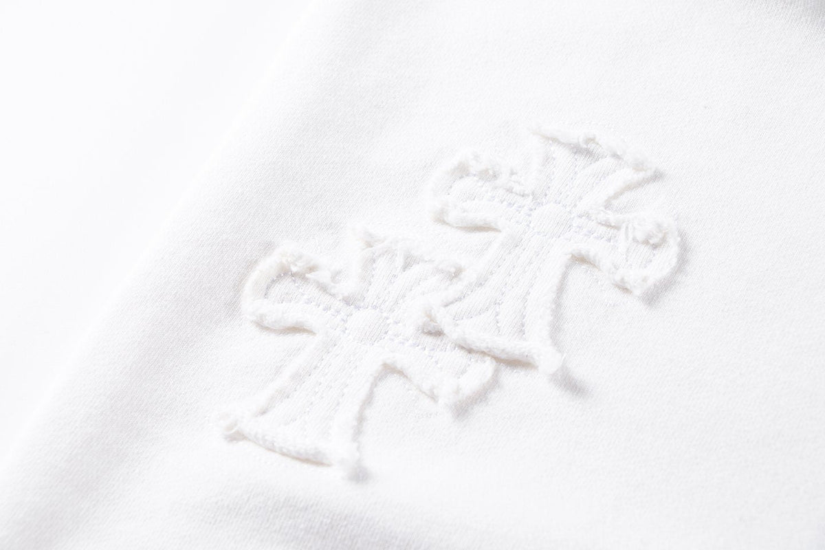 Chrome Hearts Rhinestone Horseshoe Applique Crewneck Sweatshirt ¡ª detail