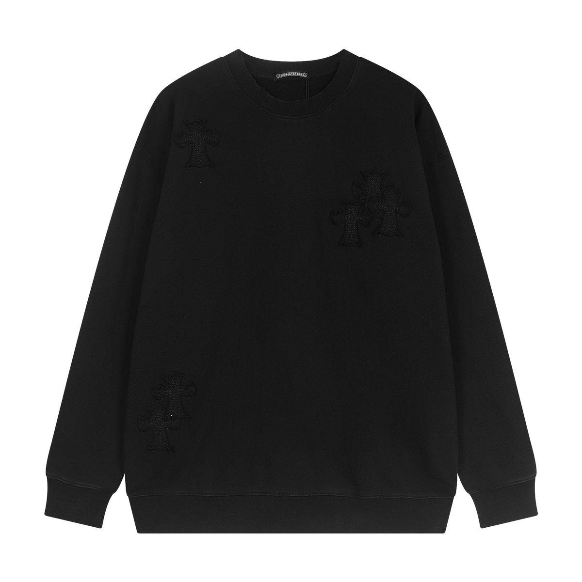 Chrome Hearts Rhinestone Horseshoe Applique Crewneck Sweatshirt ¡ª hero