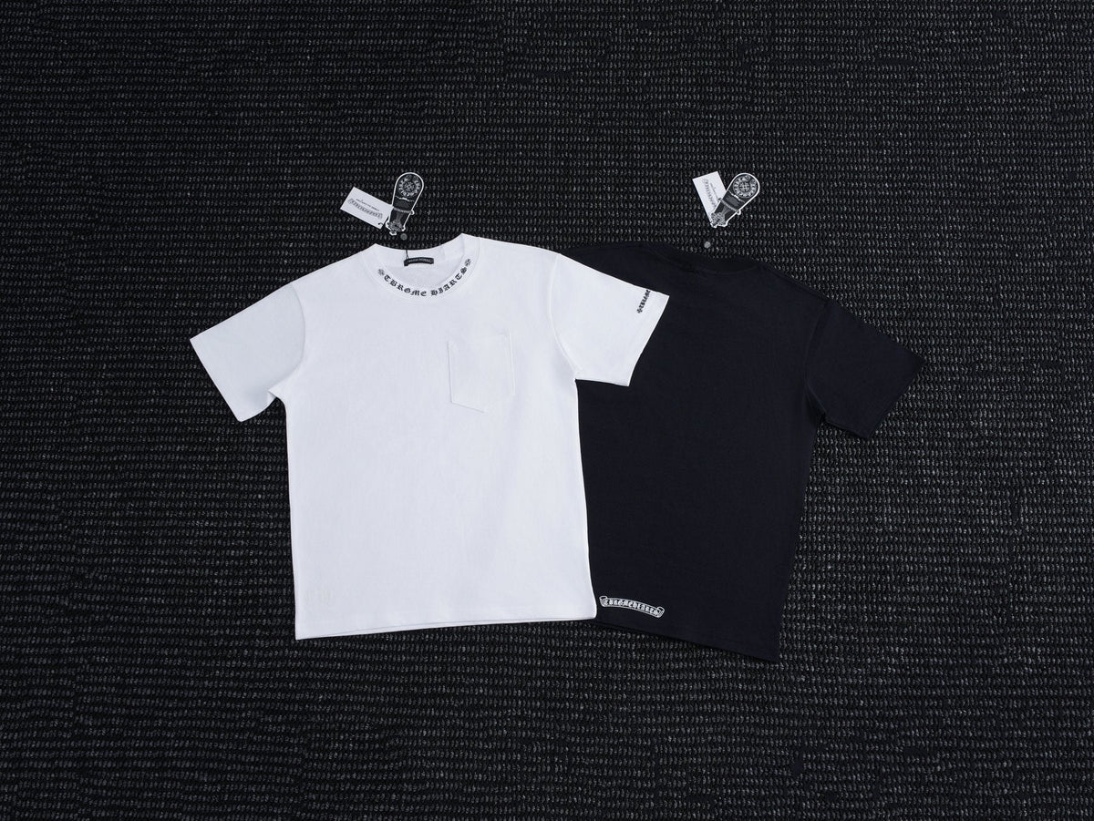 Chrome Hearts Sanskrit Letter Print Pocket T-Shirt ¡ª comparison
