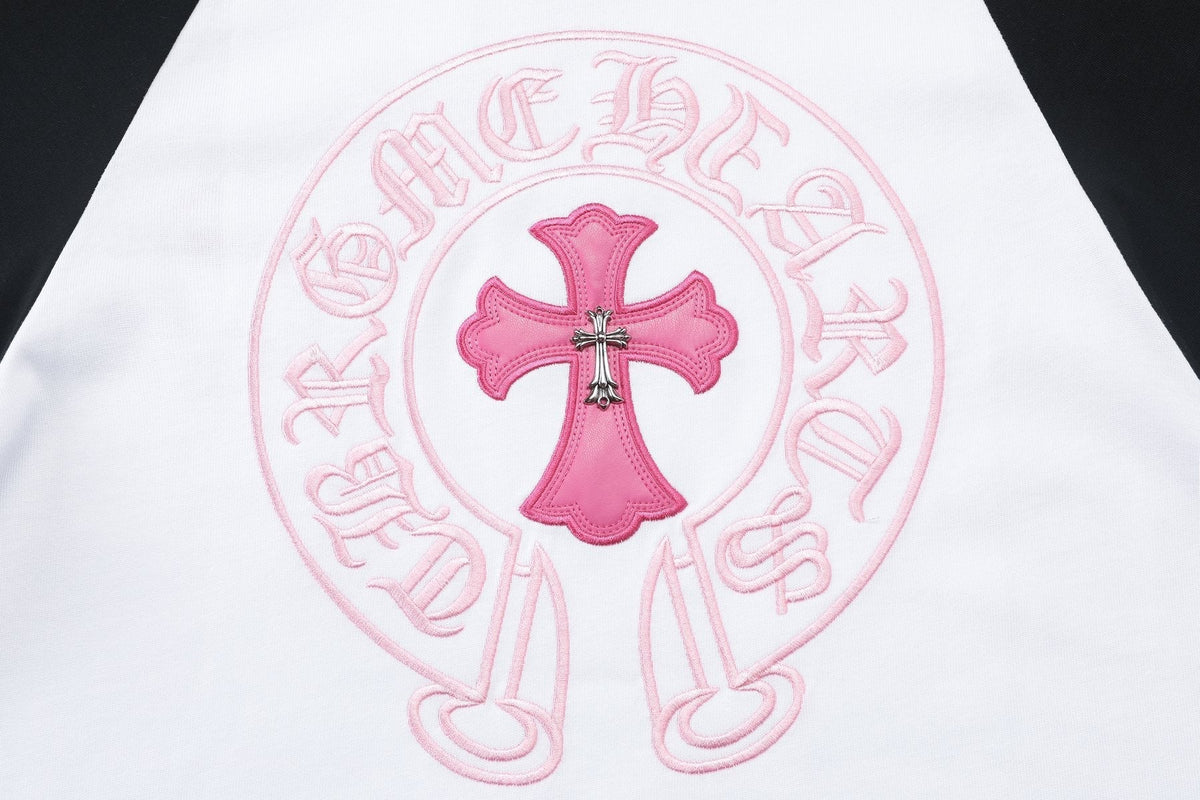 Chrome Hearts Cross Graphic Raglan Long-Sleeve T-Shirt ¡ª detail