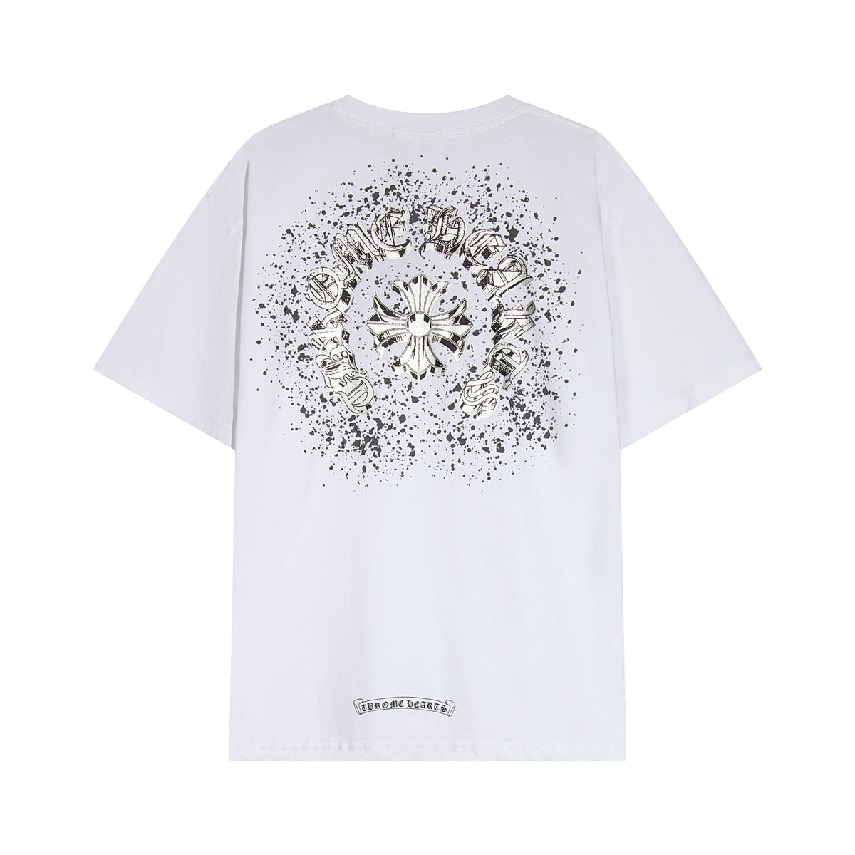 Chrome Hearts Splatter Rhinestone Graphic T-Shirt ¡ª back