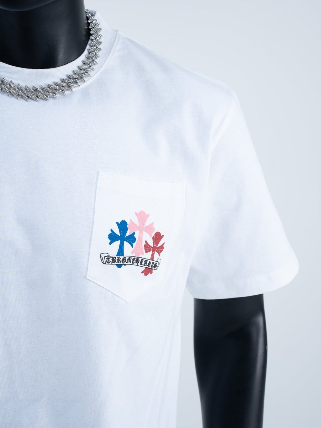 Chrome Hearts Sanskrit Rainbow Cross Graphic T-Shirt ¡ª detail