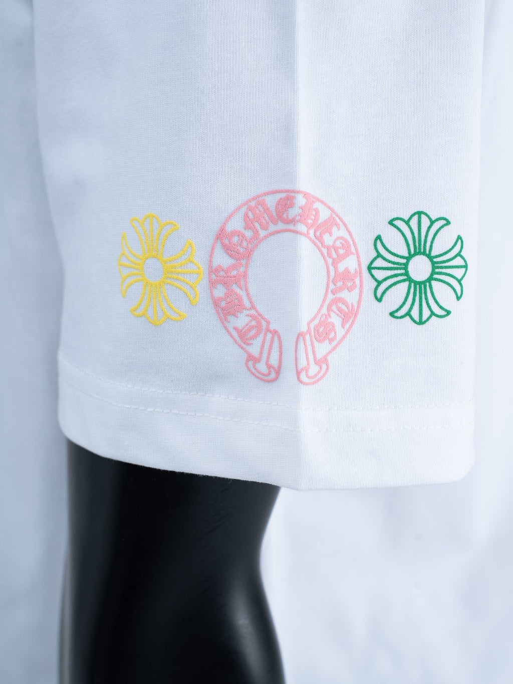 Chrome Hearts Sanskrit Rainbow Cross Graphic T-Shirt ¡ª detail