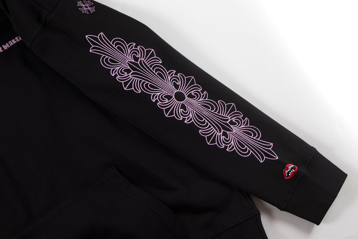 Chrome Hearts Pink Gothic Graphic Hoodie ¡ª detail