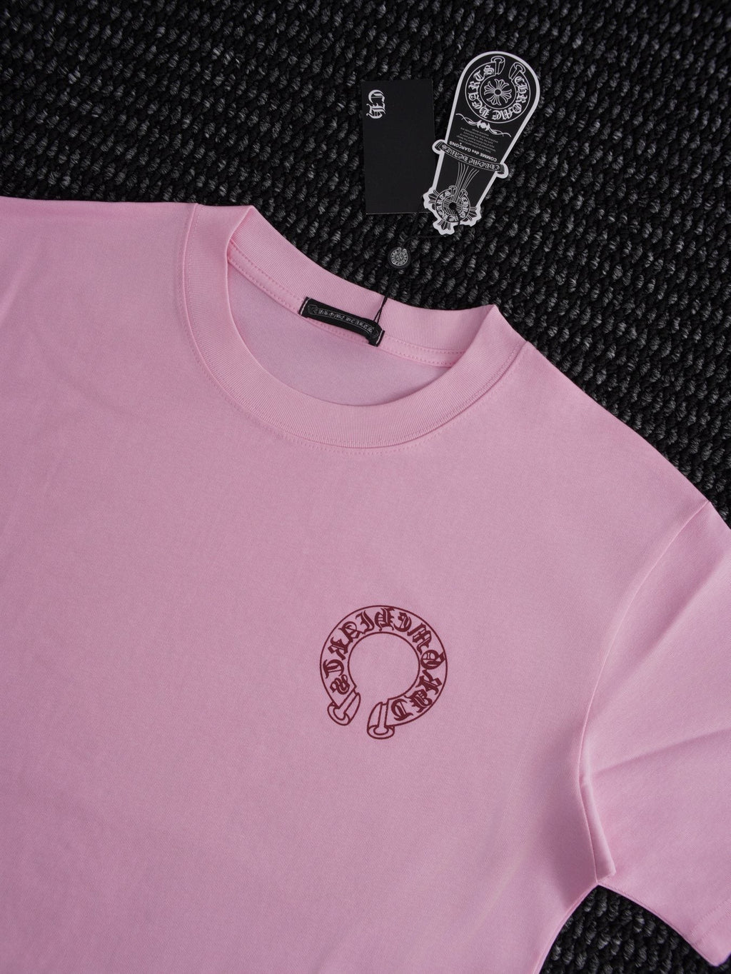 Chrome Hearts Pink Horseshoe Graphic T-Shirt ¡ª detail