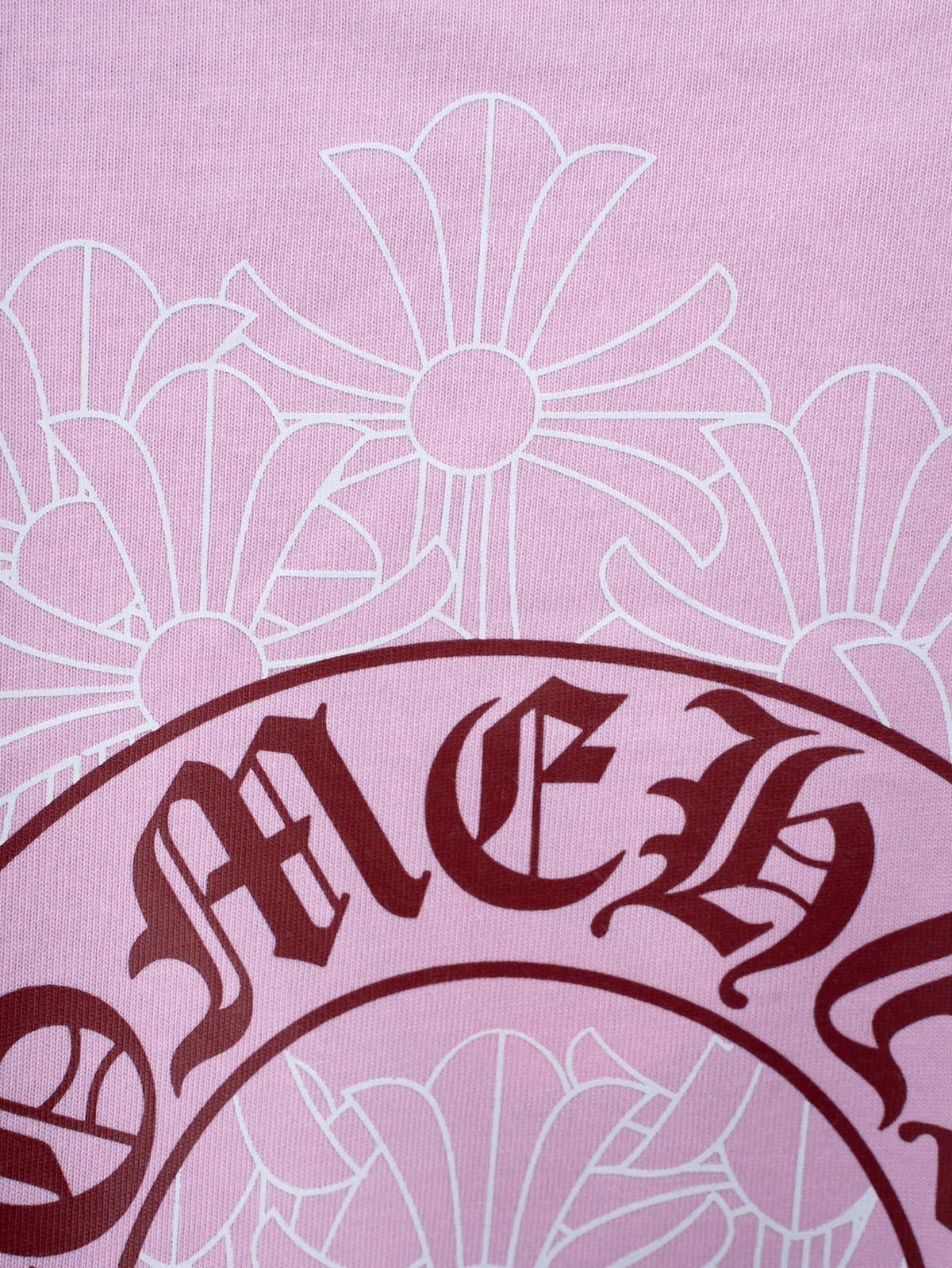 Chrome Hearts Pink Horseshoe Graphic T-Shirt ¡ª detail