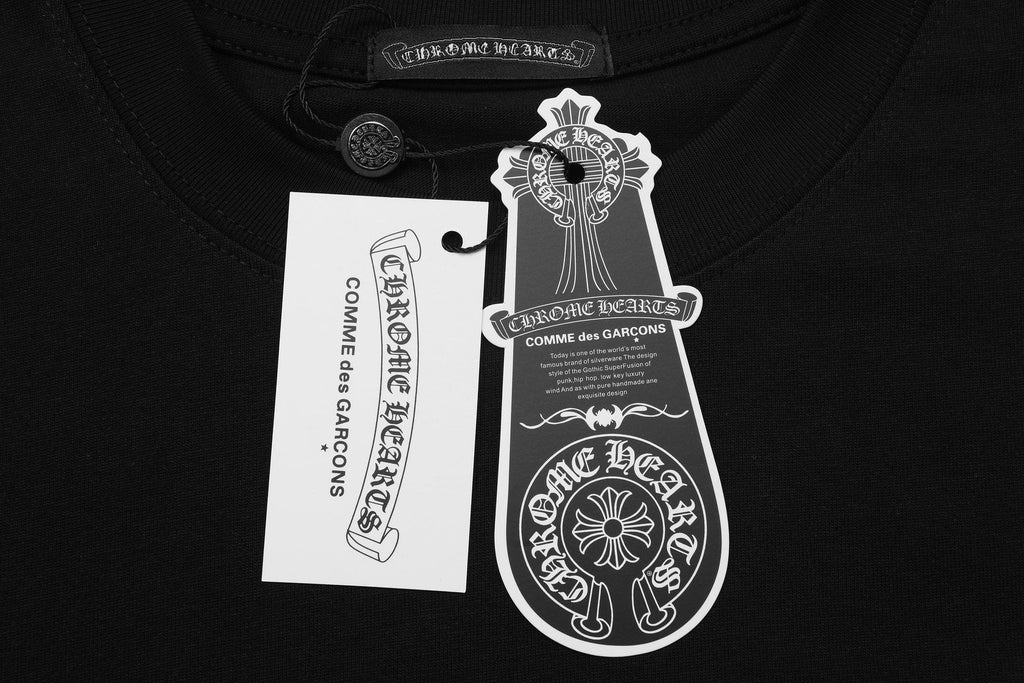 Chrome Hearts Rainbow Floral Cross Graphic T-Shirt ¡ª hang_tag