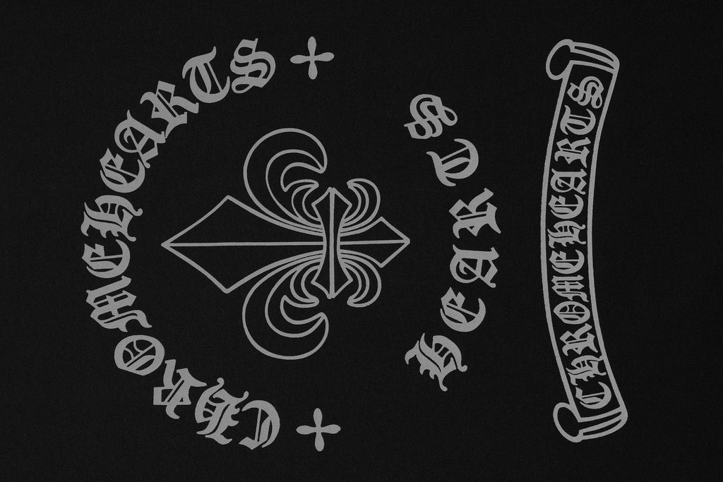 Chrome Hearts Fleur-De-Lis Crest Graphic T-Shirt ¡ª fabric_closeup