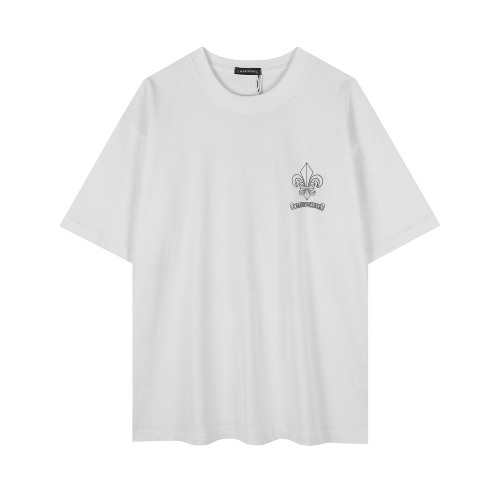 Chrome Hearts Fleur-De-Lis Crest Graphic T-Shirt ¡ª front