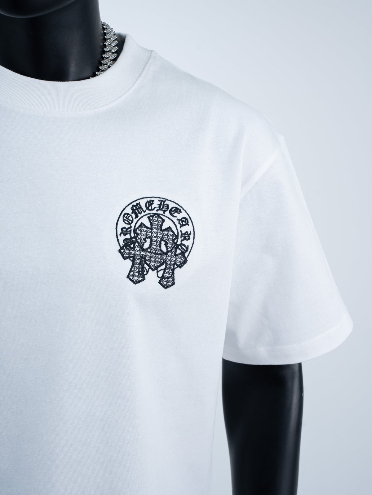 Chrome Hearts Rhinestone Slogan Graphic T-Shirt ¡ª detail