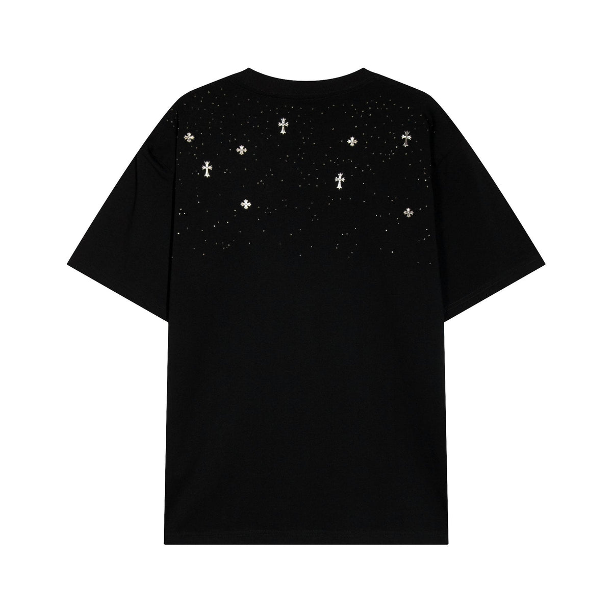 Chrome Hearts Rhinestone Cross Embellished T-Shirt ¡ª back