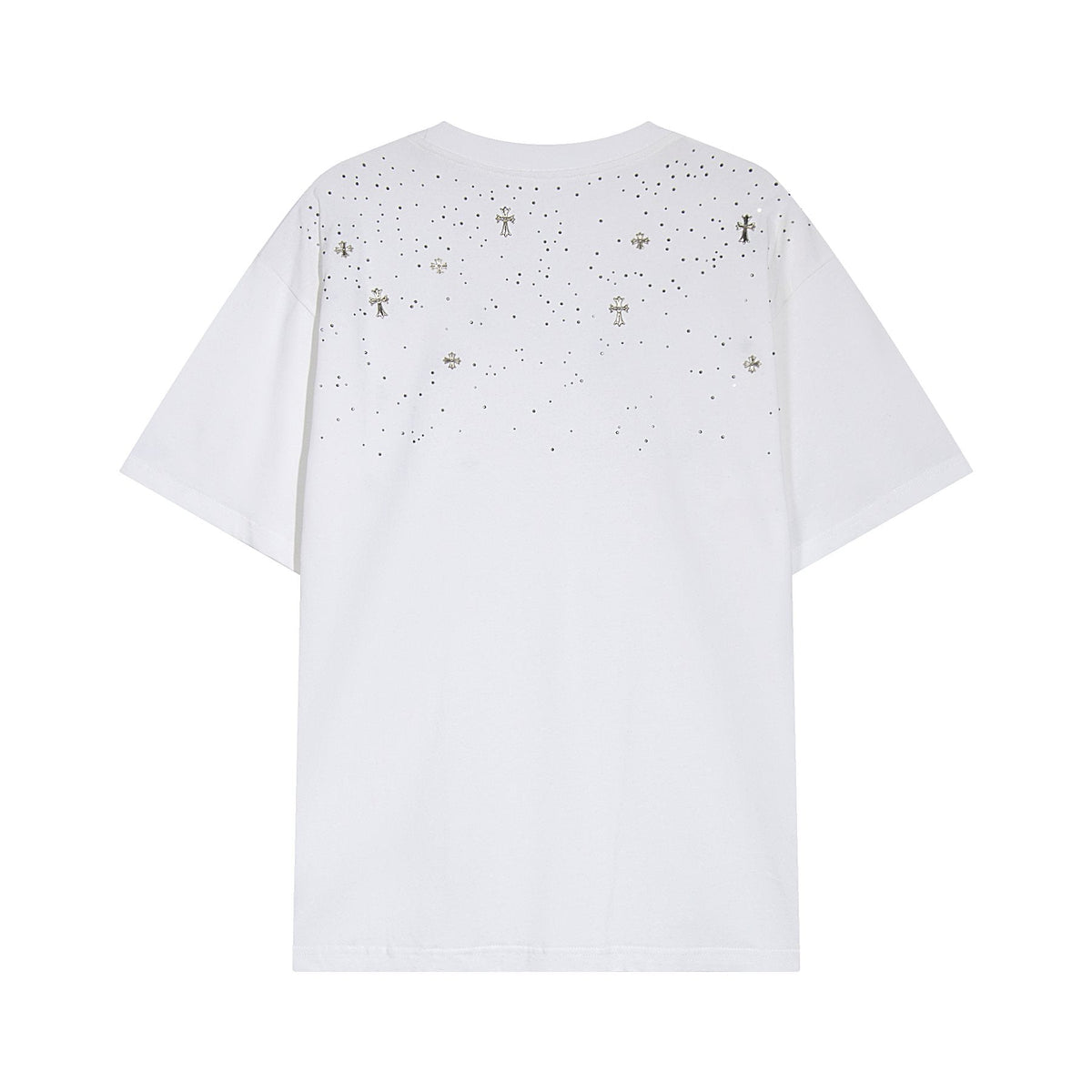 Chrome Hearts Rhinestone Cross Embellished T-Shirt ¡ª back