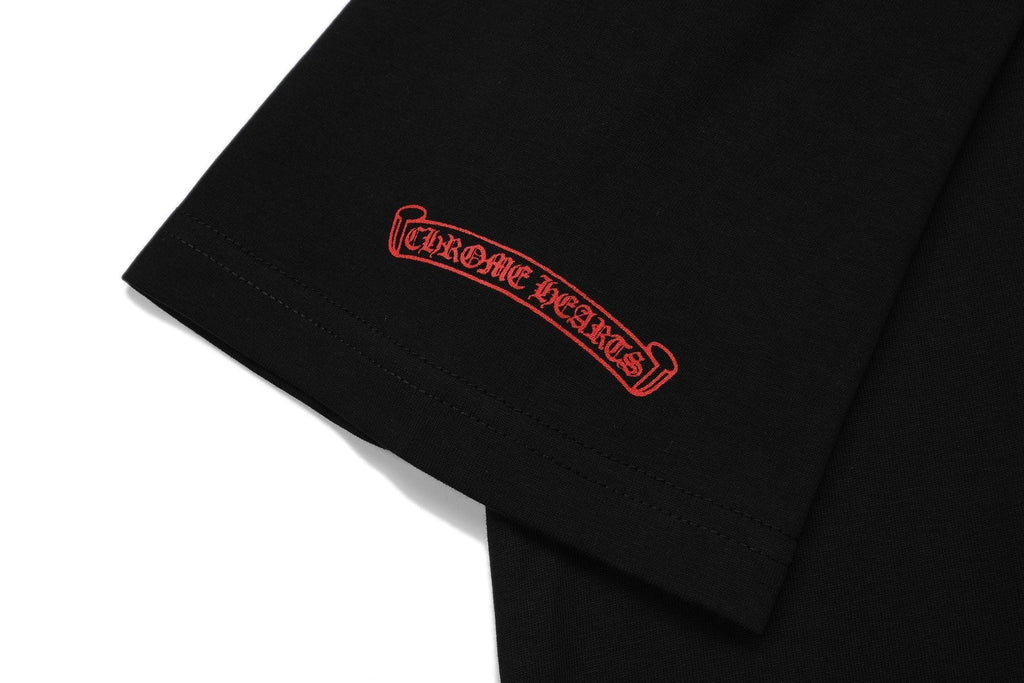 Chrome Hearts Red Cross Graphic Short-Sleeve T-Shirt ¡ª detail