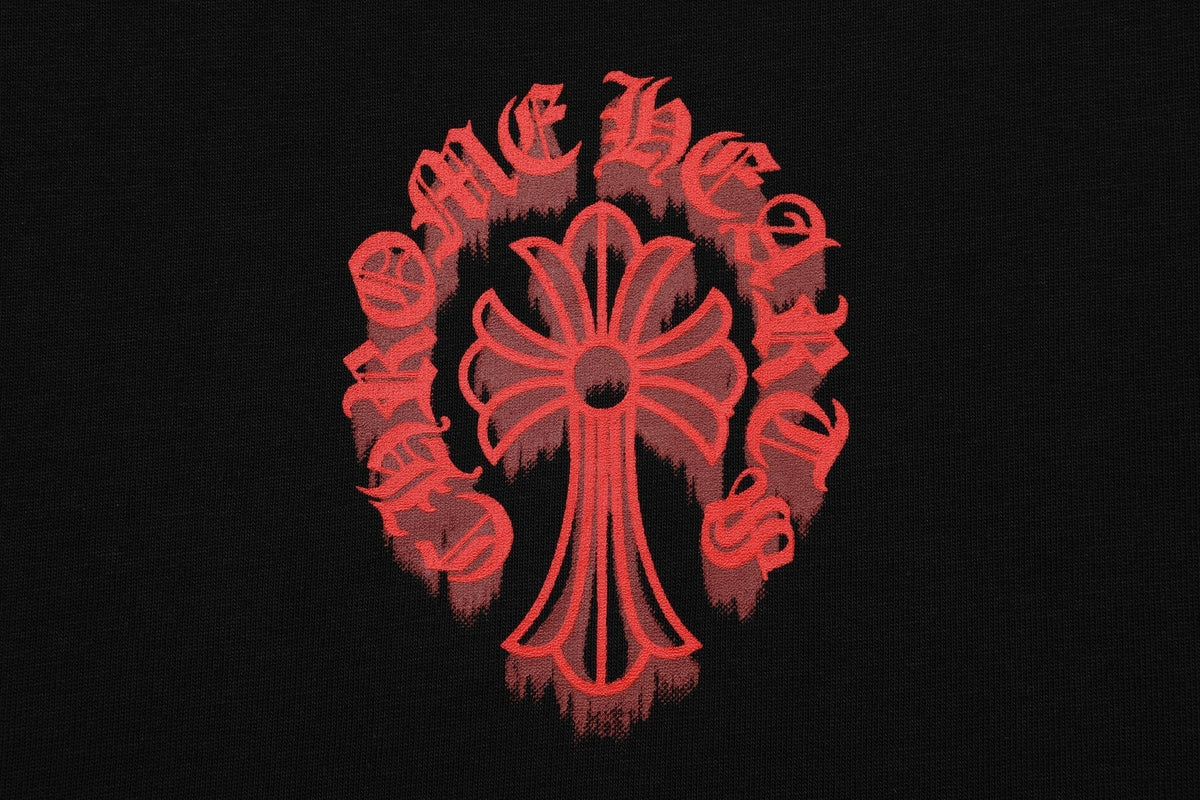 Chrome Hearts Red Cross Graphic Short-Sleeve T-Shirt ¡ª detail
