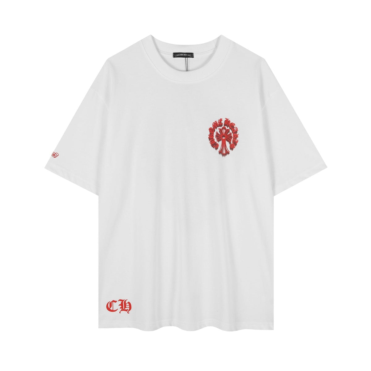 Chrome Hearts Red Cross Graphic Short-Sleeve T-Shirt ¡ª front