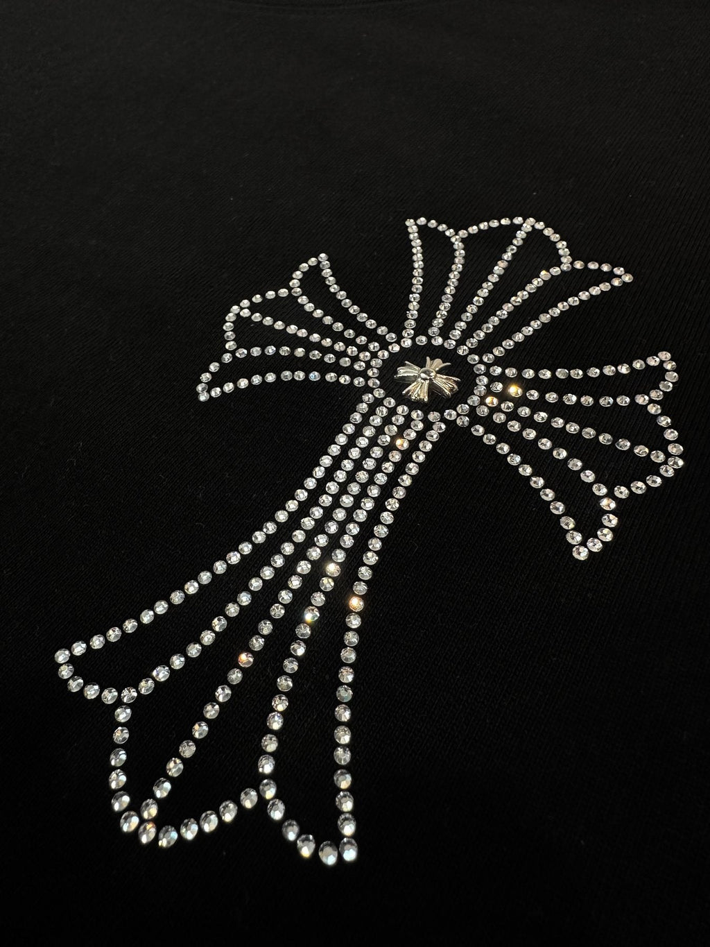 Chrome Hearts Firework Rhinestone Cross Graphic T-Shirt ¡ª detail