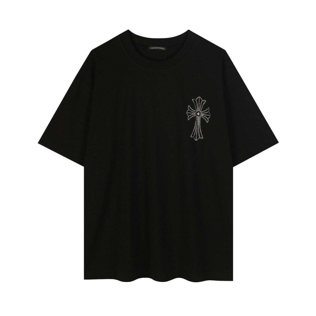 Chrome Hearts Firework Rhinestone Cross Graphic T-Shirt ¡ª front