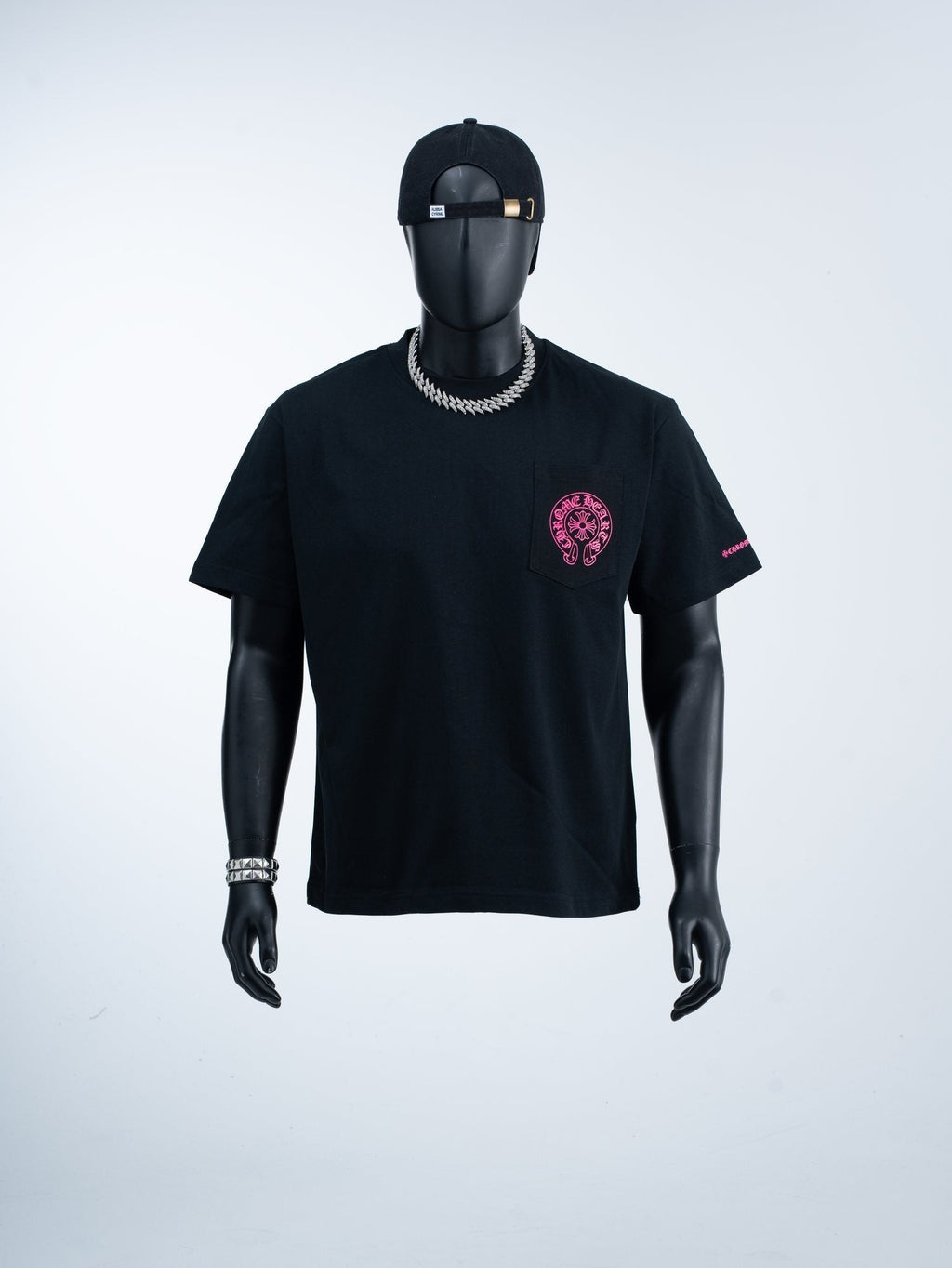 Chrome Hearts Pink Back Graphic Pocket T-Shirt ¡ª hero