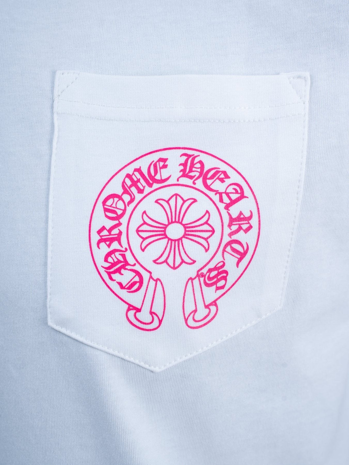 Chrome Hearts Pink Back Graphic Pocket T-Shirt ¡ª detail