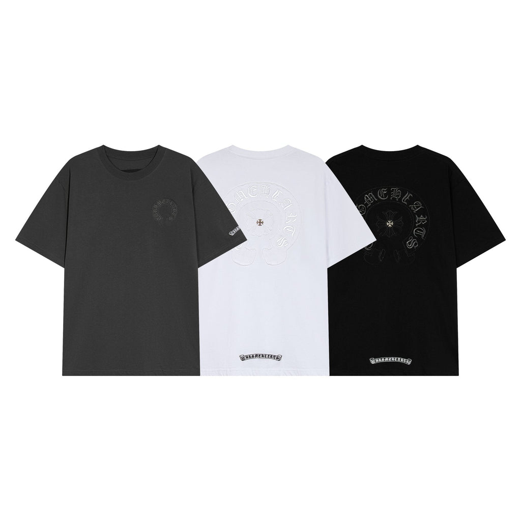 Chrome Hearts Horseshoe Floral Graphic T-Shirt ¡ª comparison