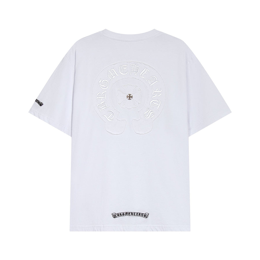 Chrome Hearts Horseshoe Floral Graphic T-Shirt ¡ª back