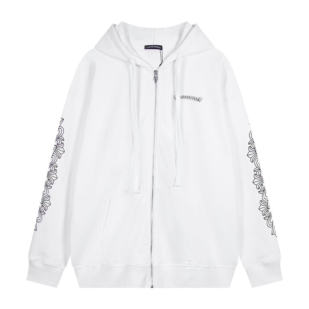 Chrome Hearts Horseshoe Cross Graphic Zip Hoodie ¡ª hero