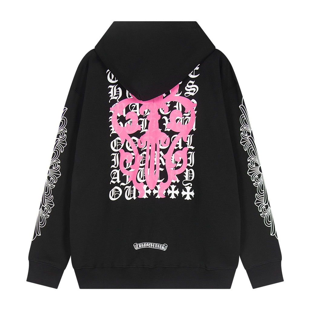 Chrome Hearts Horseshoe Cross Graphic Zip Hoodie ¡ª back
