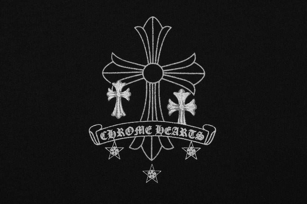 Chrome Hearts Reflective Silver Cross Graphic T-Shirt ¡ª detail