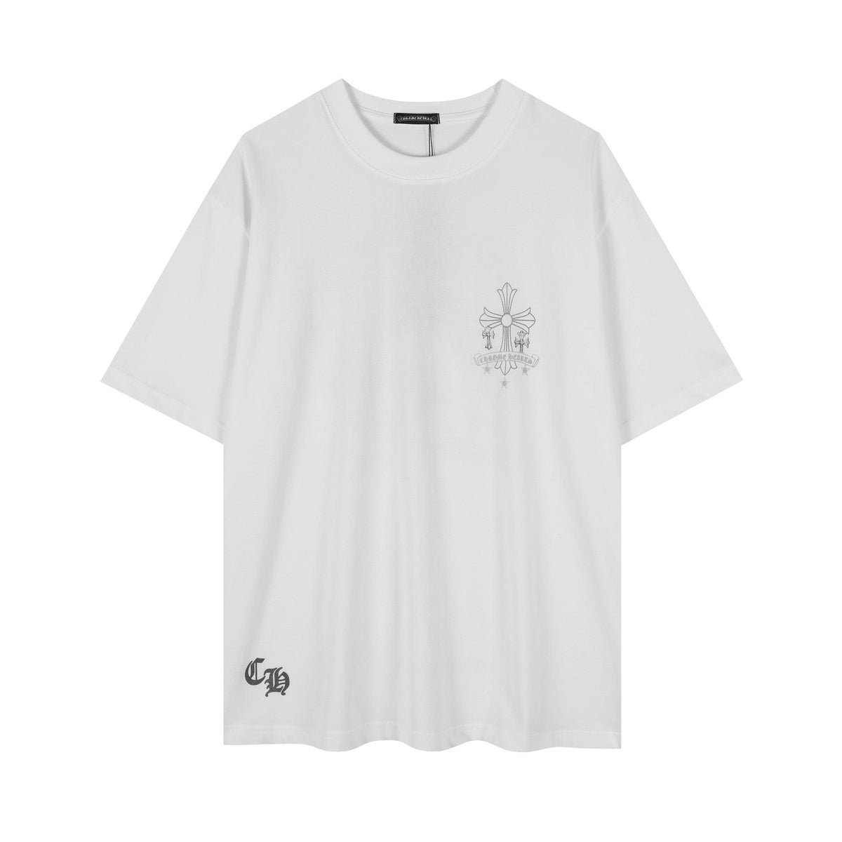 Chrome Hearts Reflective Silver Cross Graphic T-Shirt ¡ª front