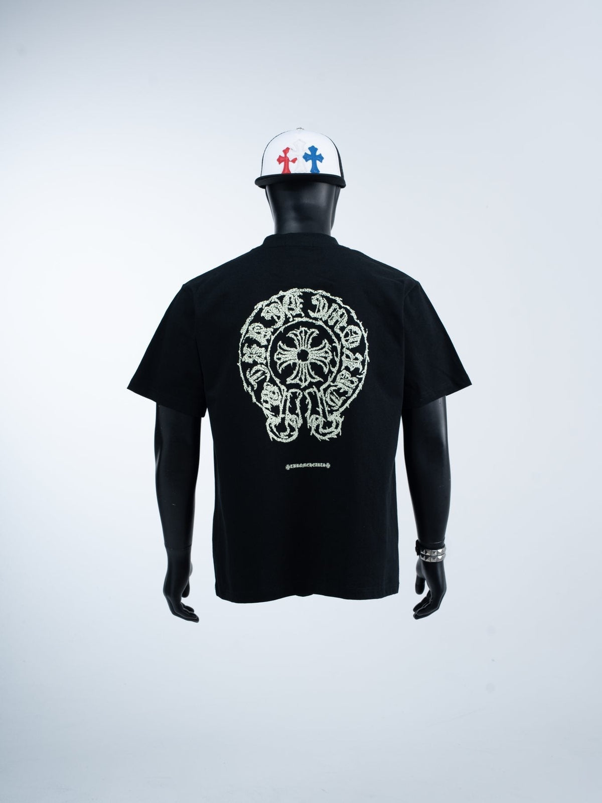Chrome Hearts Sanskrit Horseshoe Cross Graphic T-Shirt ¡ª context