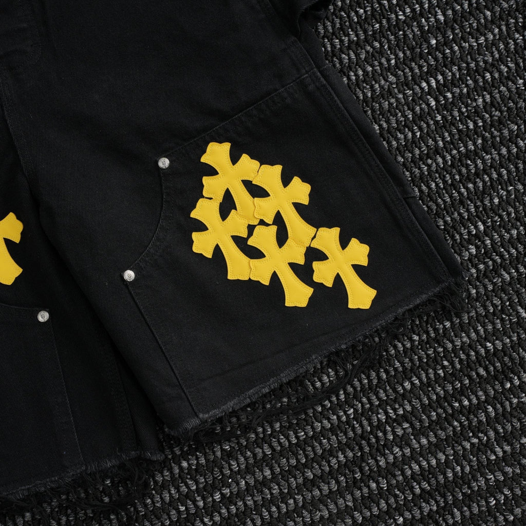 Chrome Hearts Cross Patch Cargo Shorts ¡ª detail