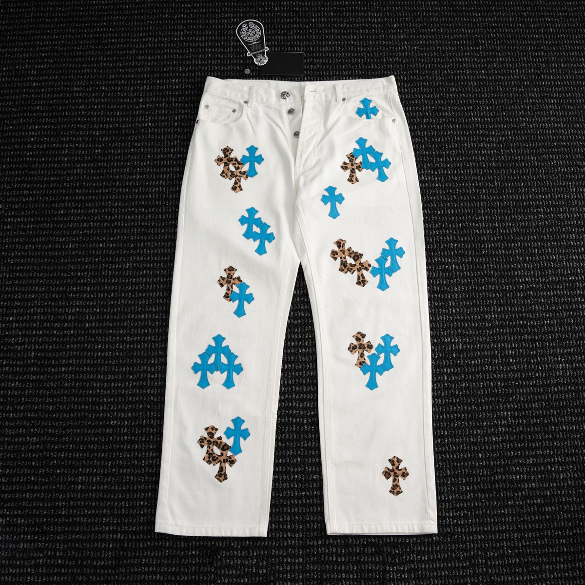 Chrome Hearts White Cross Graphic Pants ¡ª hero