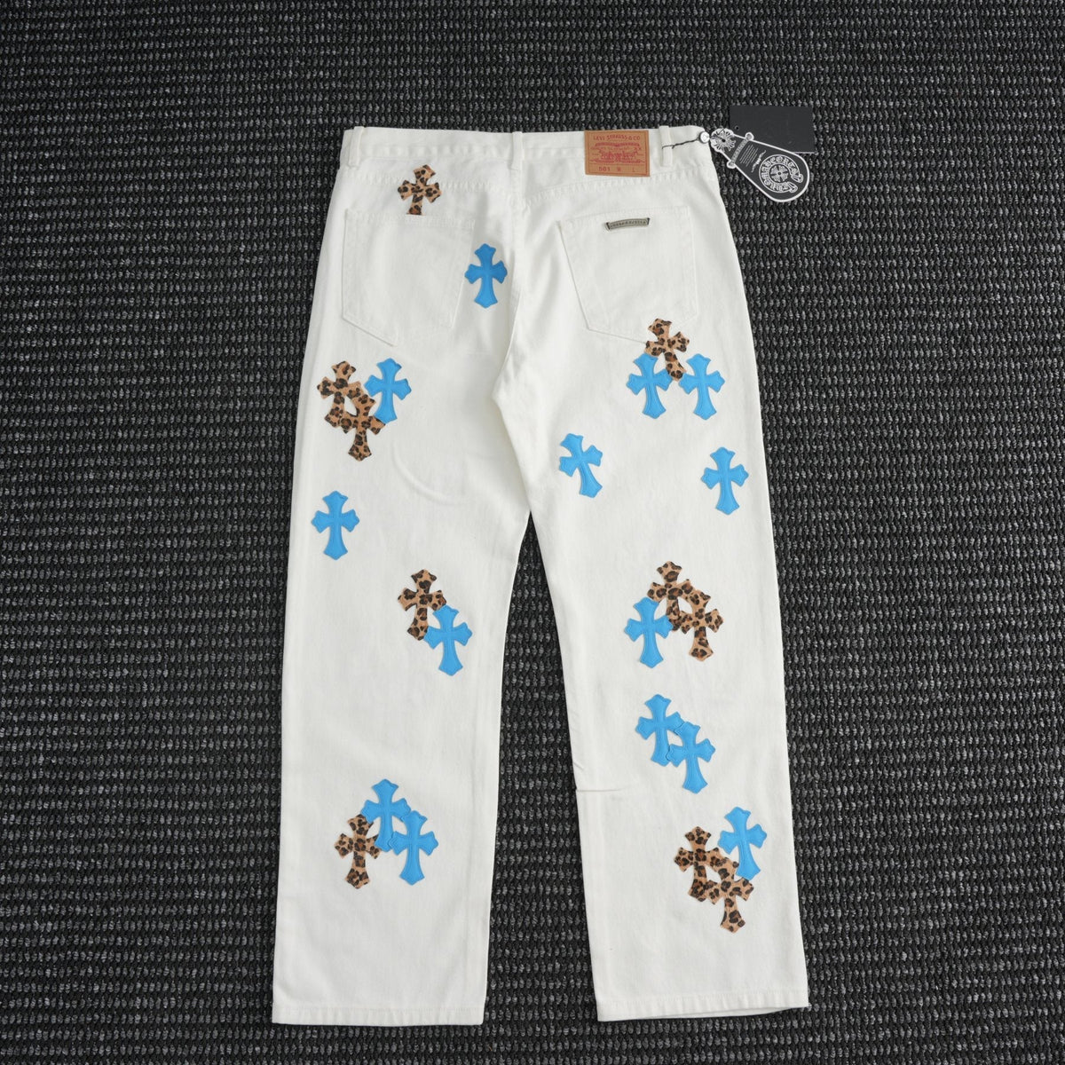 Chrome Hearts White Cross Graphic Pants ¡ª back