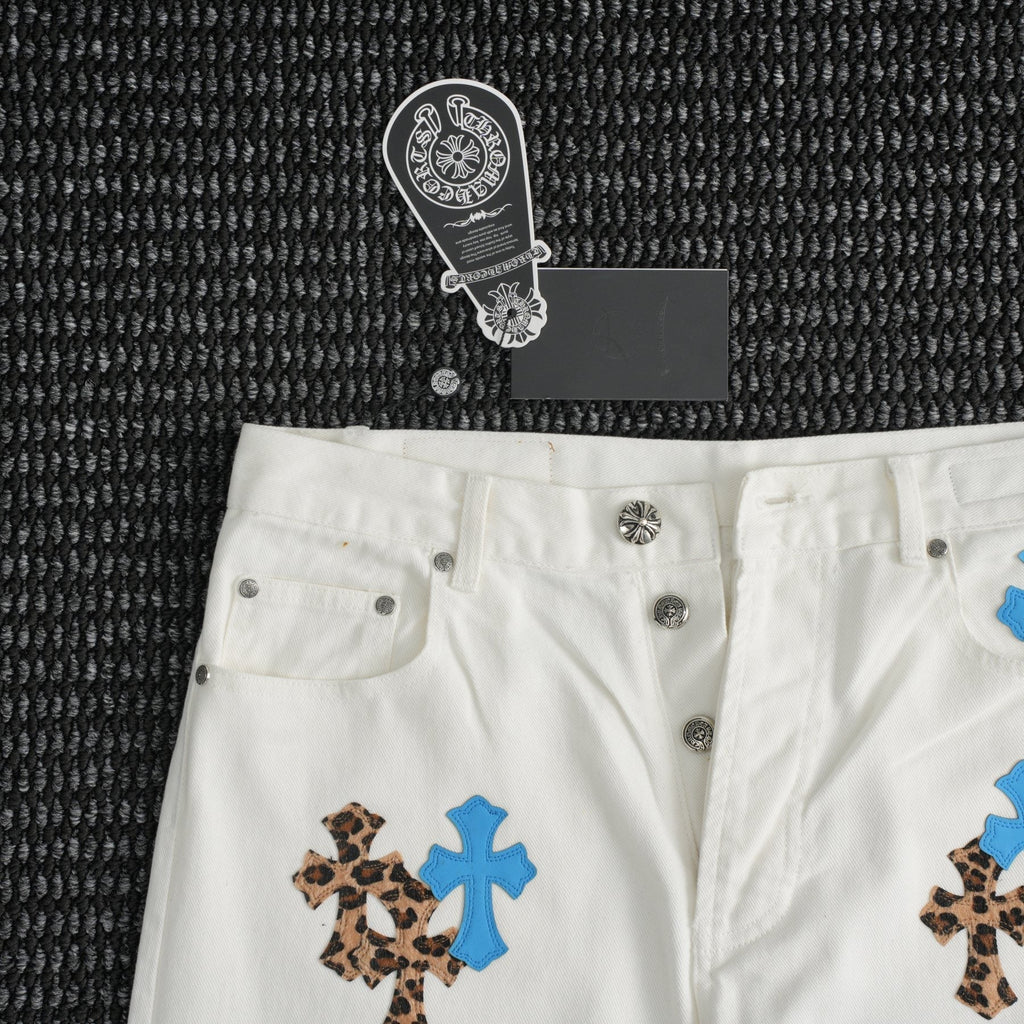 Chrome Hearts White Cross Graphic Pants ¡ª detail