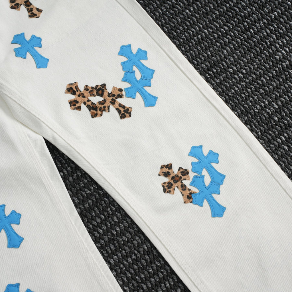 Chrome Hearts White Cross Graphic Pants ¡ª detail
