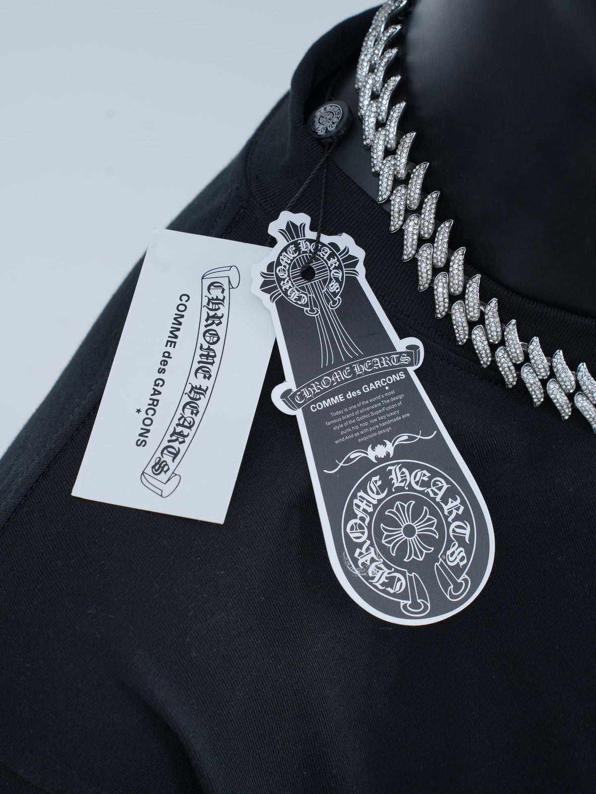 Chrome Hearts Horseshoe Slogan Graphic T-Shirt ¡ª hang_tag