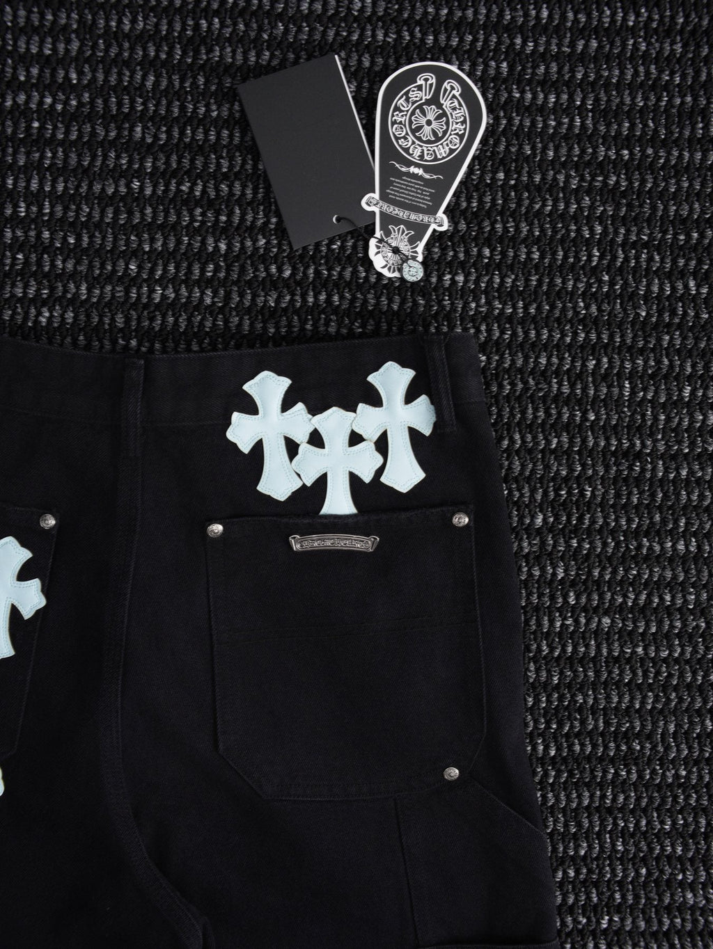 Chrome Hearts Cross Graphic Black Shorts ¡ª detail