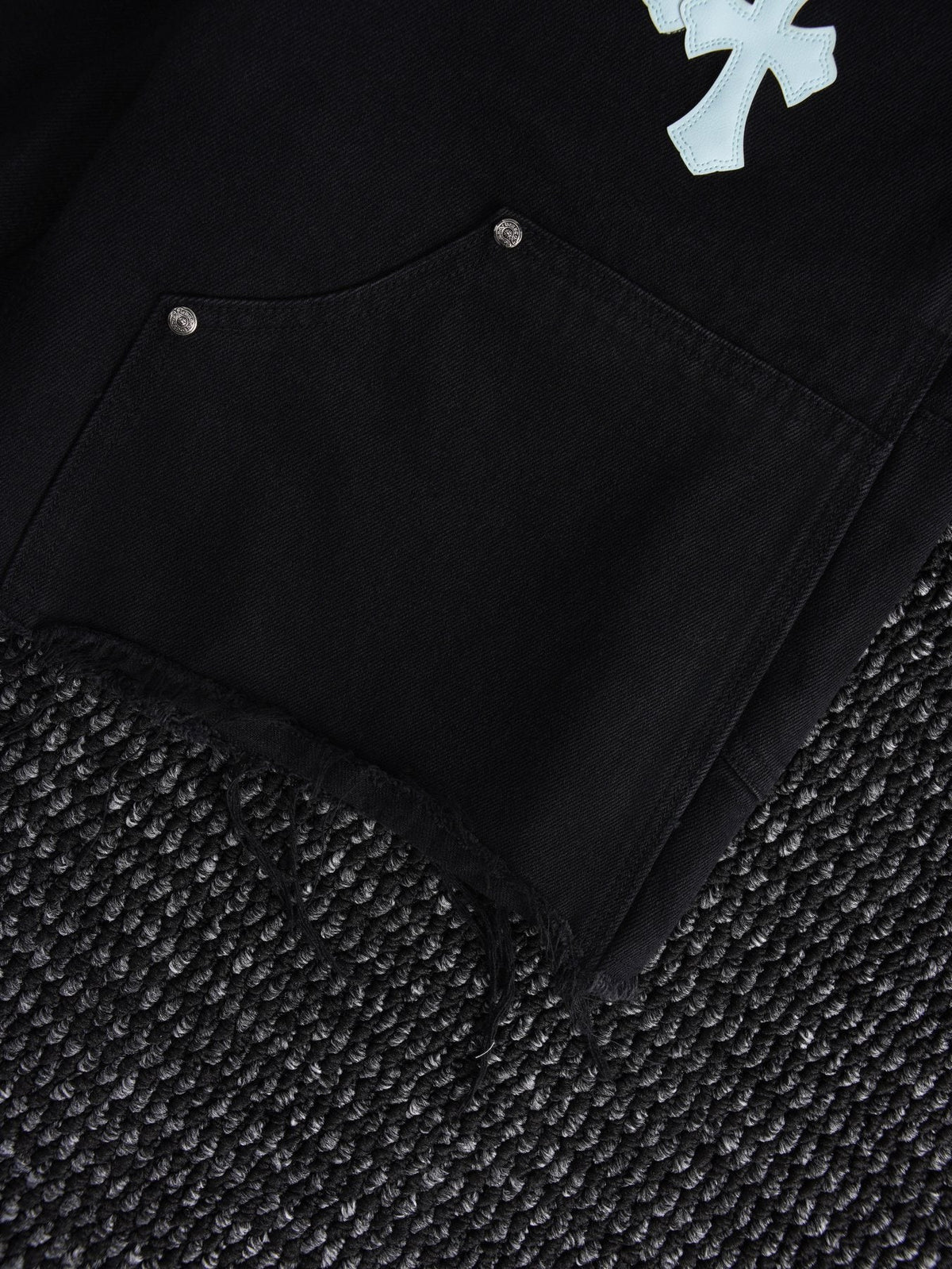 Chrome Hearts Cross Graphic Black Shorts ¡ª detail