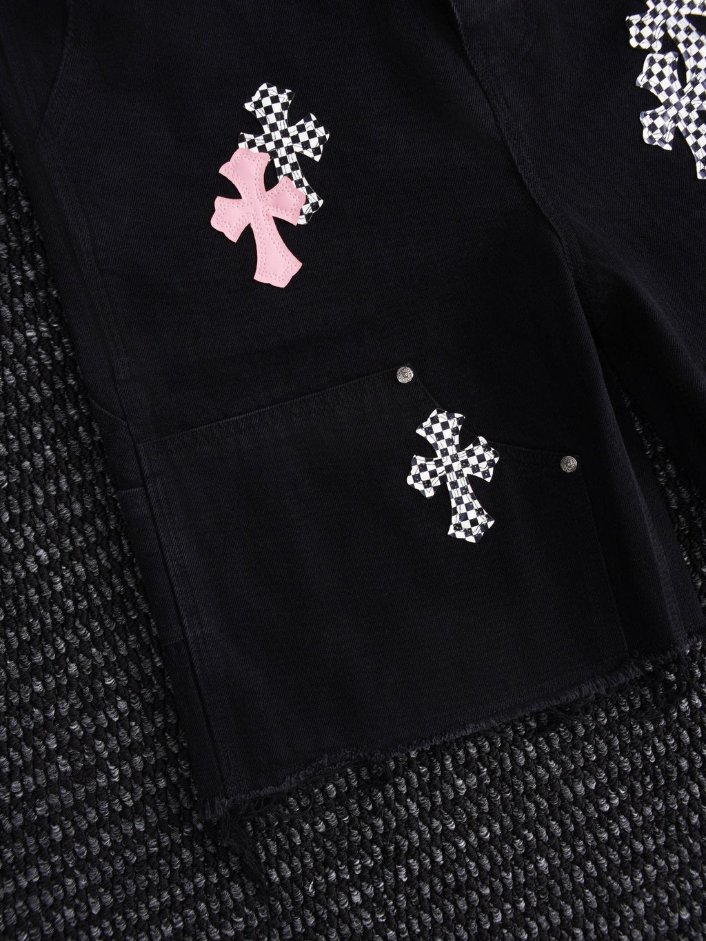 Chrome Hearts Cross Patch Cargo Shorts ¡ª detail