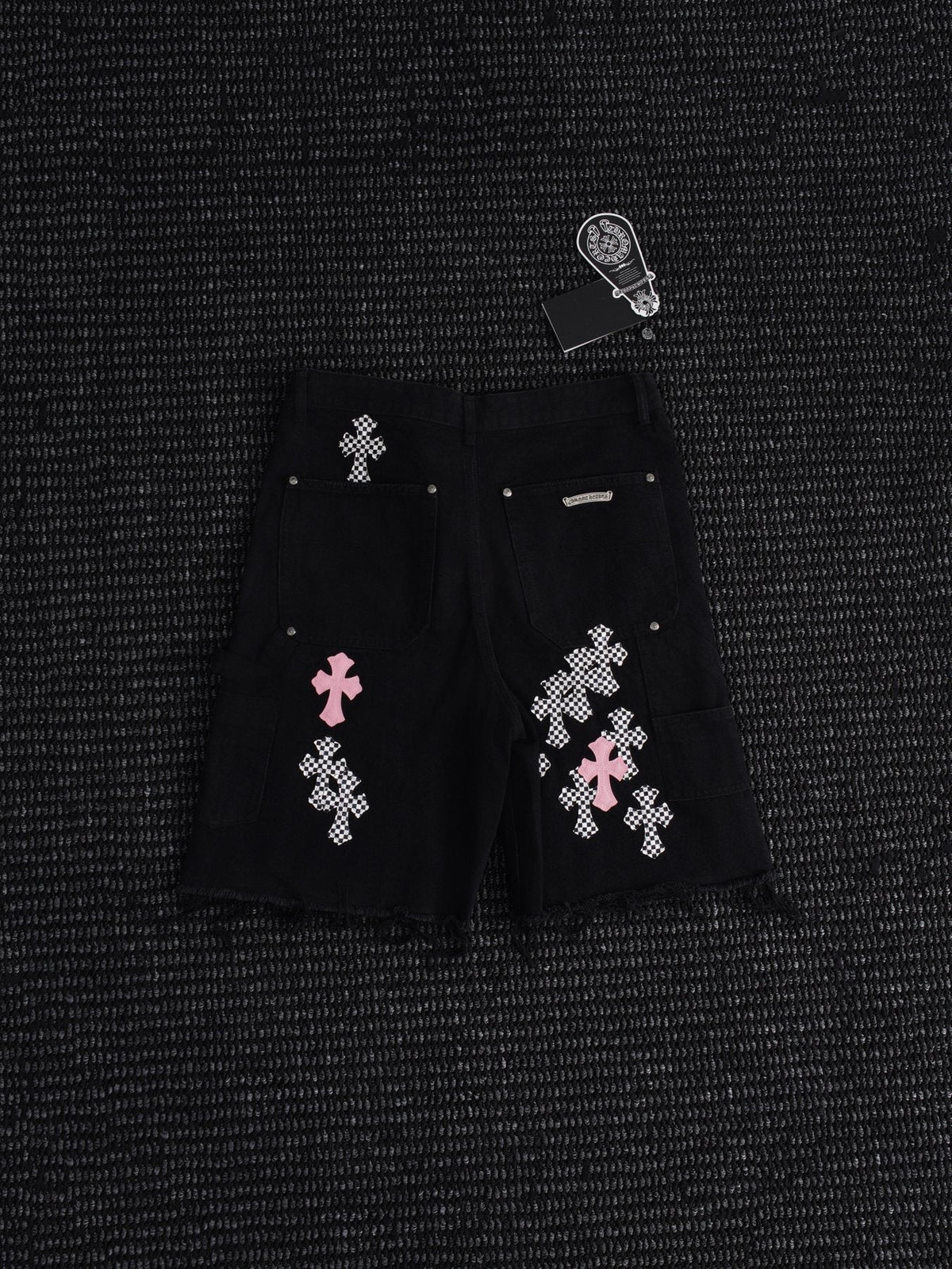 Chrome Hearts Cross Patch Cargo Shorts ¡ª front
