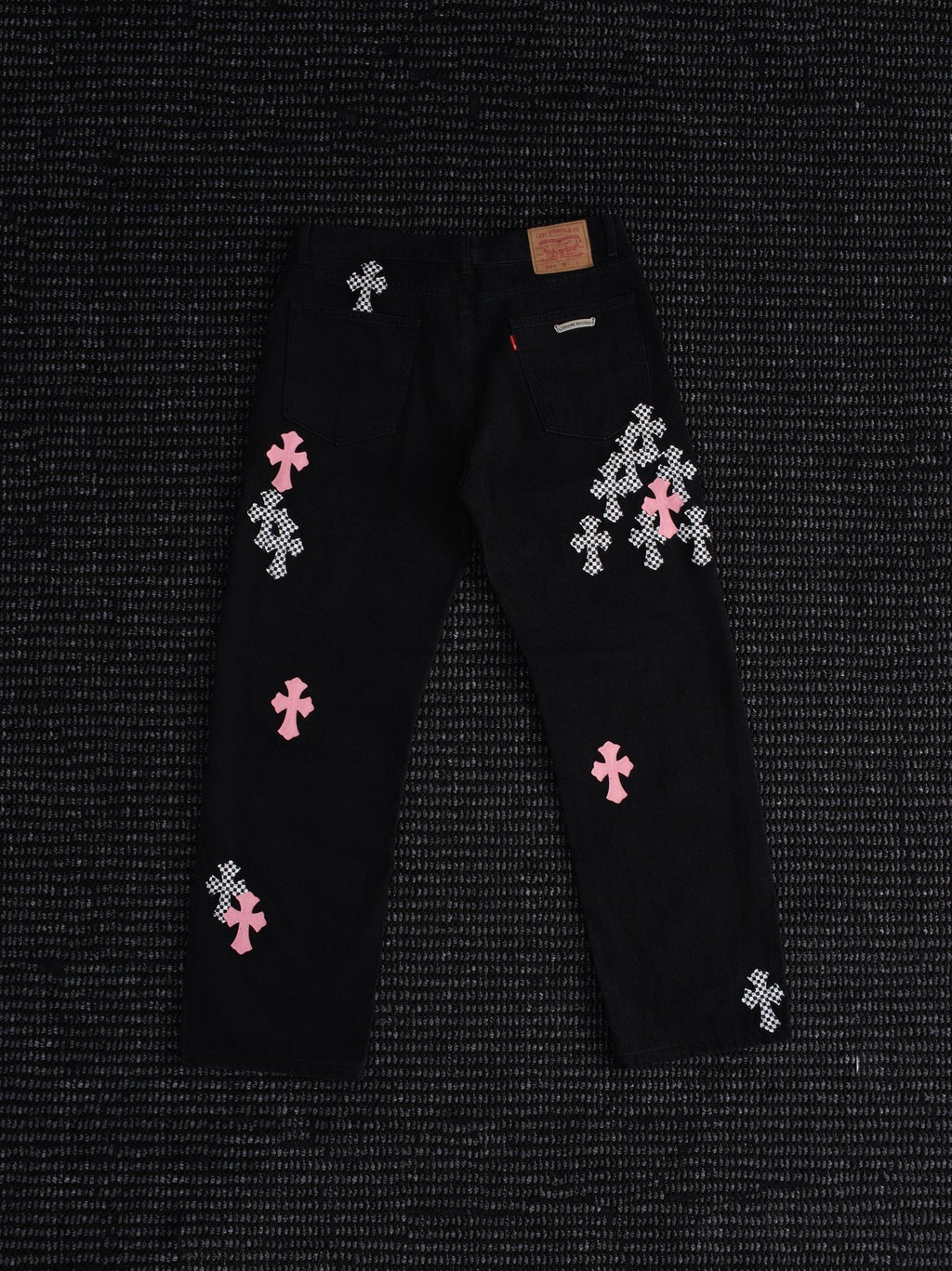 Chrome Hearts Cross Graphic Black Denim Pants ¡ª hero