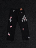 Chrome Hearts Cross Graphic Black Denim Pants ¡ª hero