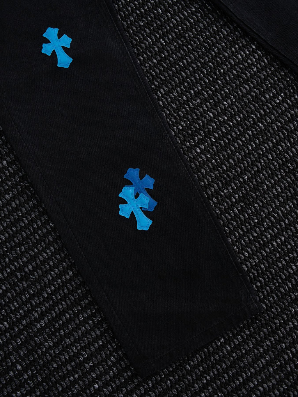 Chrome Hearts Cross Patch Black Jeans ¡ª detail