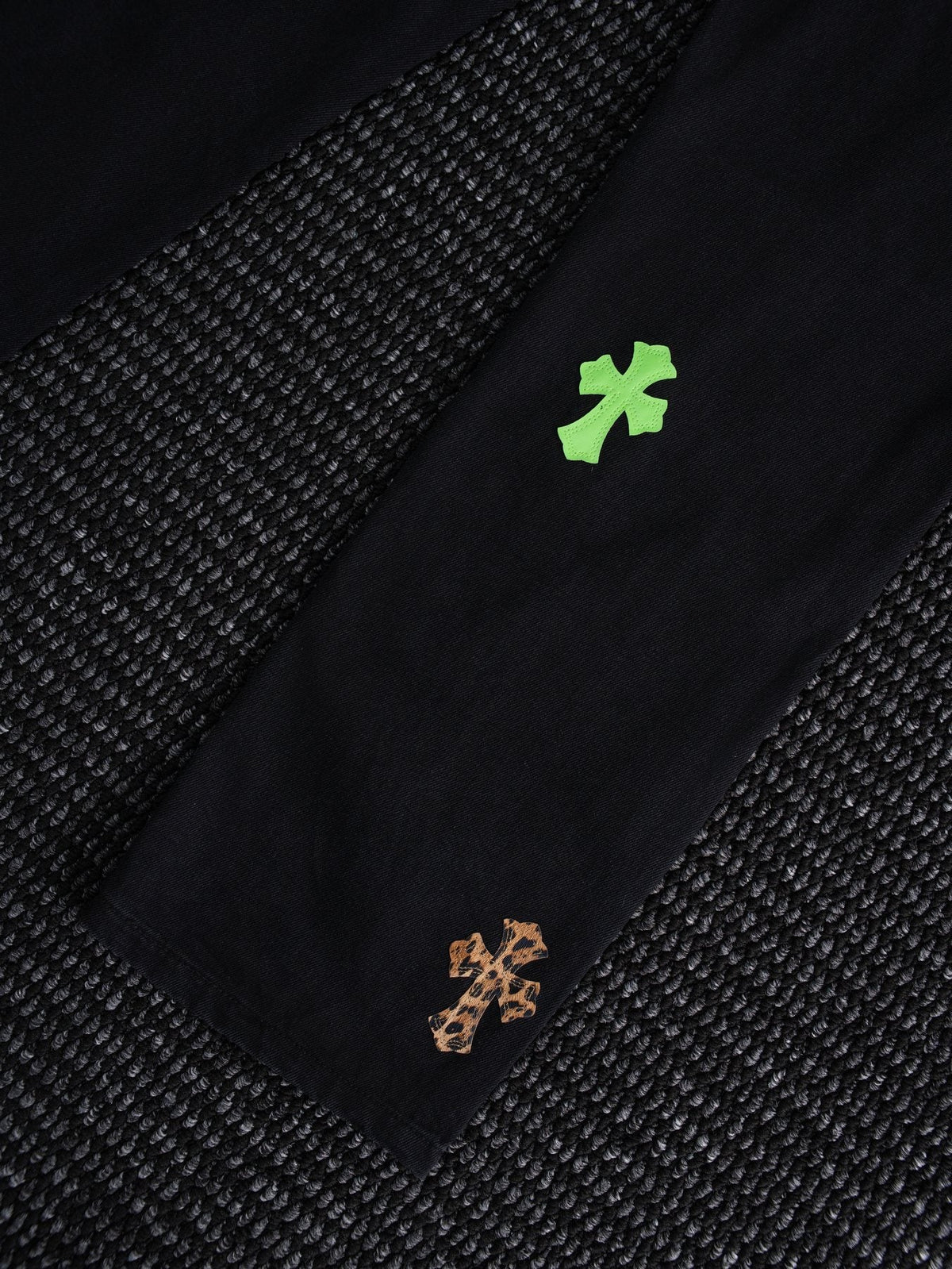 Chrome Hearts Leopard Cross Graphic Denim Pants ¡ª detail