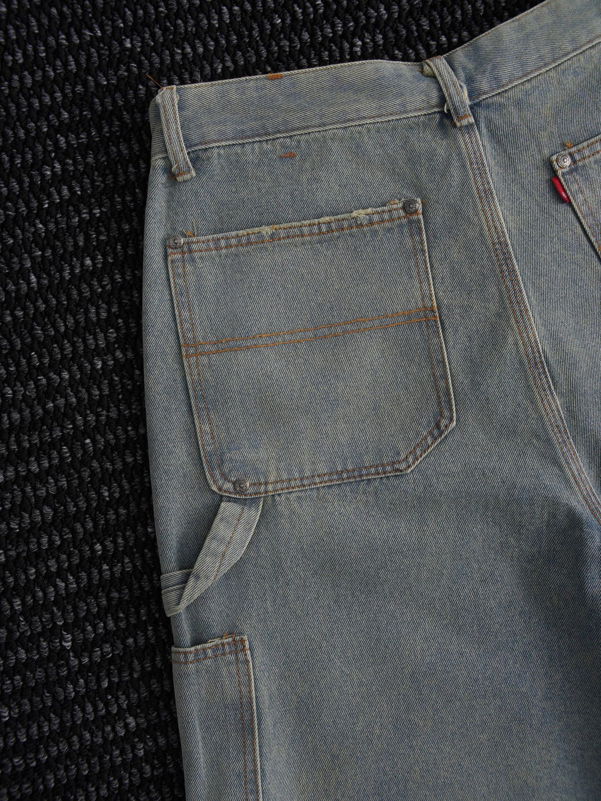 Chrome Hearts Light Blue Washed Denim Shorts ¡ª detail