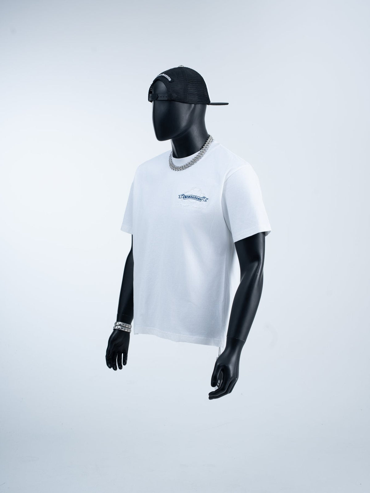 Chrome Hearts Cross Banner Graphic T-Shirt ¡ª model