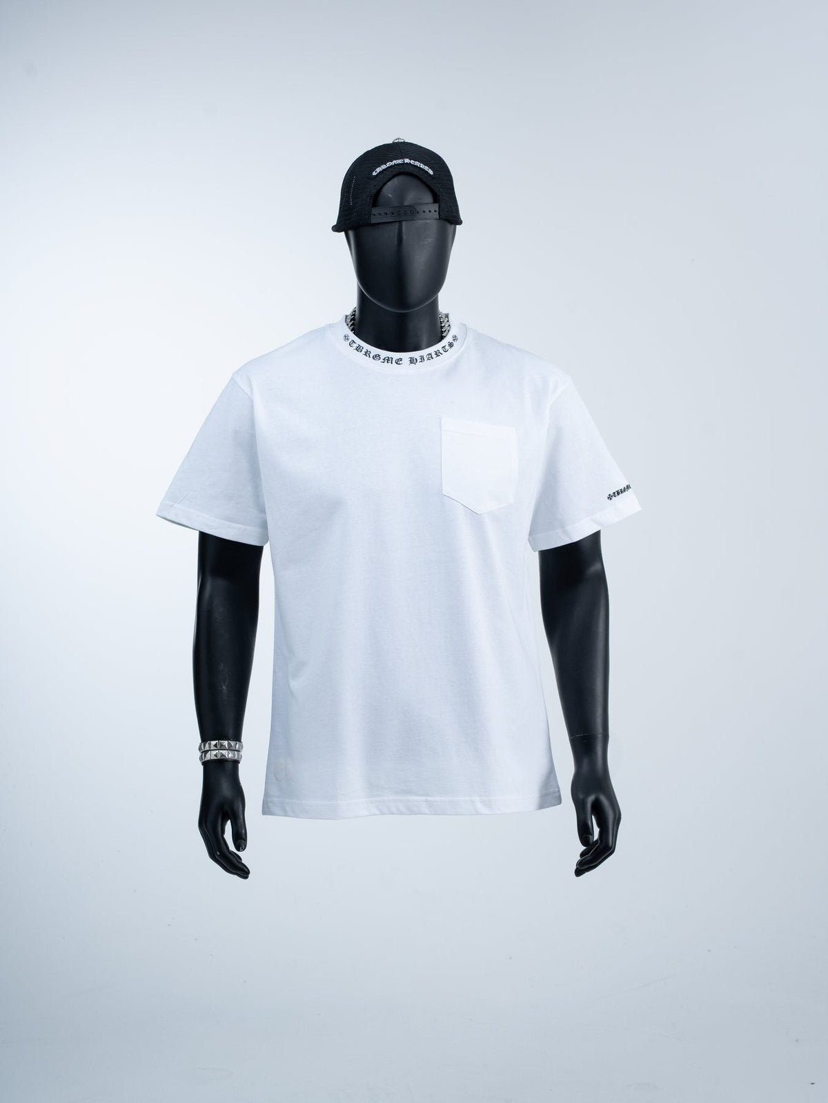 Chrome Hearts Sanskrit Letter Pocket Short-Sleeve T-Shirt ¡ª front
