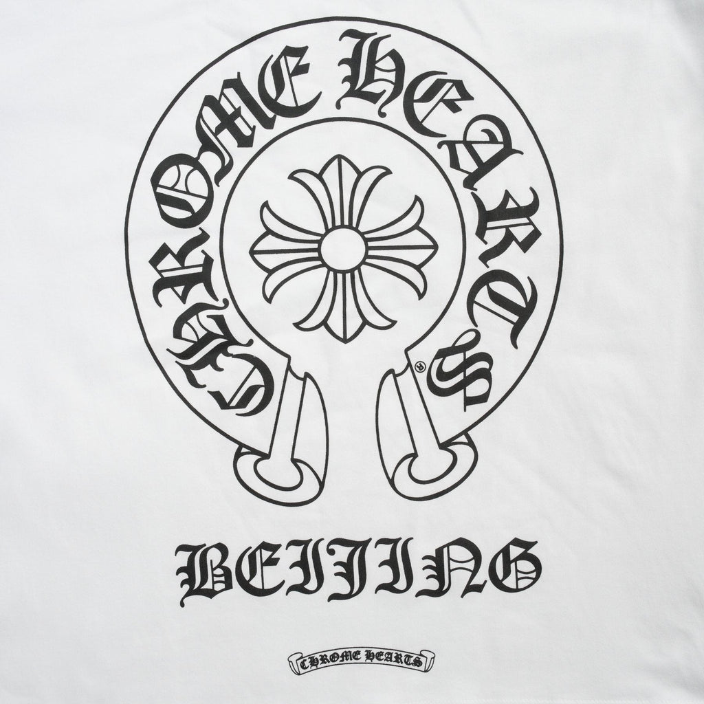 Chrome Hearts Beijing Horseshoe Script Graphic T-Shirt ¡ª detail
