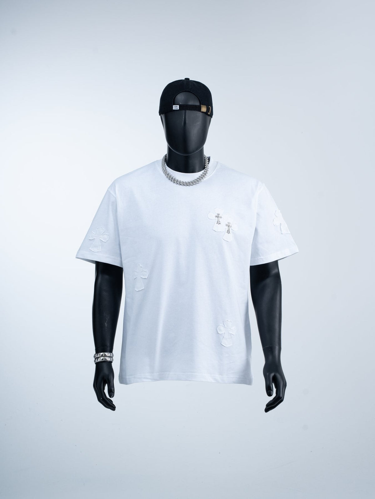 Chrome Hearts Slogan Cross Graphic T-Shirt ¡ª front