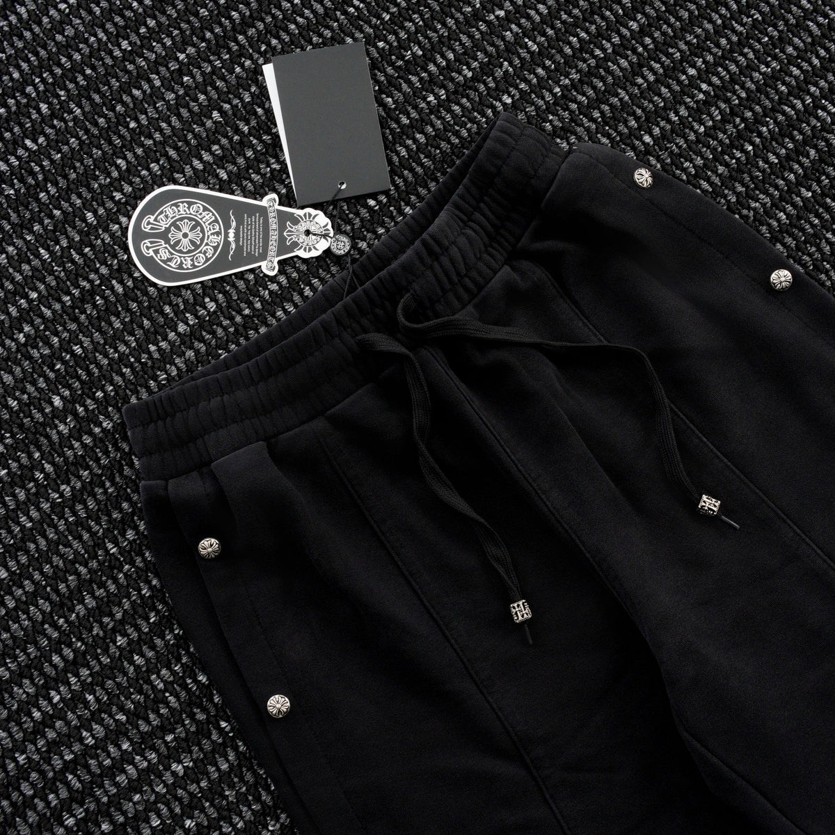 Chrome Hearts Cross Rivet Side-Snap Pants ¡ª detail